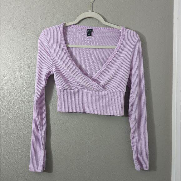 Wild Fable Long Sleeve Cozy Tiny Top T-Shirt - Picture 4 of 6